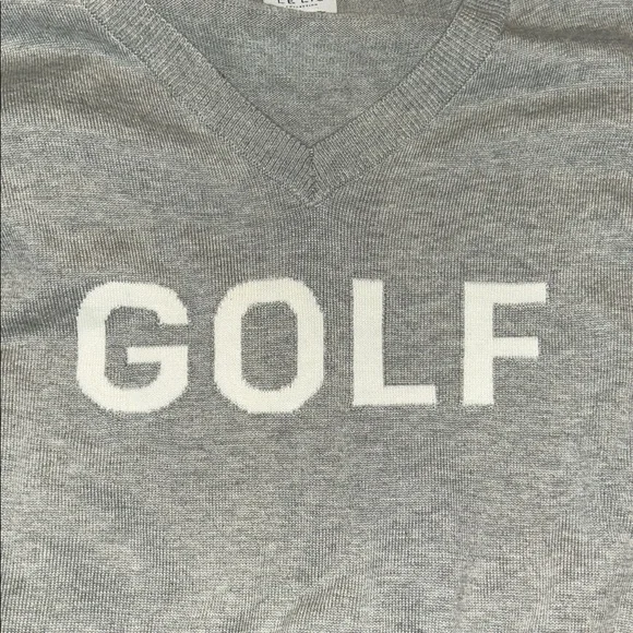 LE LIS sz XL Green Knit Cotton blend V-neck Sweater NWOTS - Picture 9 of 9